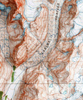 Mt Blackburn (Alaska, USA), Topographic map - 1966, 2D printed shaded relief map with 3D effect of a 1966 topographic map of Mt Blackburn (Alaska, USA). Shop our beautiful fine art printed maps on supreme Cotton paper. Vintage maps digitally restored and enhanced with a 3D effect. VizCart from Vizart