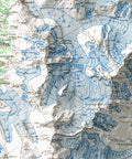 Mt Blanc (France, Italy, Switzerland), Topographic map - 1946, 2D printed shaded relief map with 3D effect of a 1946 topographic map of Mont Blanc. Shop our beautiful fine art printed maps on supreme Cotton paper. Vintage maps digitally restored and enhanced with a 3D effect. VizCart from Vizart