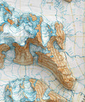 Mt Bona (Alaska, USA), Topographic map - 1966, 2D printed shaded relief map with 3D effect of a 1966 topographic map of Mt Bona (Alaska, USA). Shop our beautiful fine art printed maps on supreme Cotton paper. Vintage maps digitally restored and enhanced with a 3D effect. VizCart from Vizart