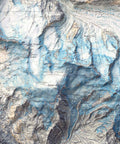 Mt Cervino and Mt Rosa (Italy), Topographic map - 1928, 2D printed shaded relief map with 3D effect of a 1928 topographic map of Mount Cervino and Mount Rosa. Shop our beautiful fine art printed maps on supreme Cotton paper. Vintage maps digitally restored and enhanced with a 3D effect. VizCart from Vizart