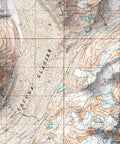 Mt Foraker (Alaska, USA), Topographic map - 1963, 2D printed shaded relief map with 3D effect of a 1963 topographic map of Mt Foraker (Alaska, USA). Shop our beautiful fine art printed maps on supreme Cotton paper. Vintage maps digitally restored and enhanced with a 3D effect. VizCart from Vizart