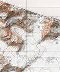 Mt Saint Elias (Alaska, USA), Topographic map - 1985, 2D printed shaded relief map with 3D effect of a 1985 topographic map of Mt Saint Elias (Alaska, USA). Shop our beautiful fine art printed maps on supreme Cotton paper. Vintage maps digitally restored and enhanced with a 3D effect. VizCart from Vizart