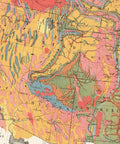 1874 United States of America restored vintage geological map reprinted on fine art paper. VizCart from VizArt.