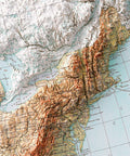 1911 United States of America shaded relief topographic map print with 3D effect fine art wall decor. VizCart from Vizart.