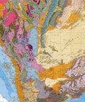 1963 Arabian Peninsula restored vintage geological map reprinted on fine art paper. VizCart from VizArt.