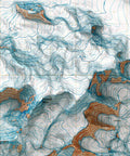 Mt Bear (Alaska, USA), Topographic map - 1966, 2D printed shaded relief map with 3D effect of a 1966 topographic map of Mt Bear (Alaska, USA). Shop our beautiful fine art printed maps on supreme Cotton paper. Vintage maps digitally restored and enhanced with a 3D effect. VizCart from Vizart