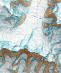 Mt Bona (Alaska, USA), Topographic map - 1966, 2D printed shaded relief map with 3D effect of a 1966 topographic map of Mt Bona (Alaska, USA). Shop our beautiful fine art printed maps on supreme Cotton paper. Vintage maps digitally restored and enhanced with a 3D effect. VizCart from Vizart