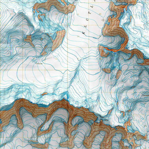 Mt Bona (Alaska, USA), Topographic map - 1966, 2D printed shaded relief map with 3D effect of a 1966 topographic map of Mt Bona (Alaska, USA). Shop our beautiful fine art printed maps on supreme Cotton paper. Vintage maps digitally restored and enhanced with a 3D effect. VizCart from Vizart