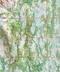 1973 Mount Foraker (Alaska, USA) shaded relief map print with 3D effect fine art wall decor. VizCart from Vizart