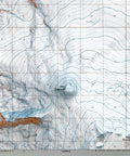 Mt Sanford (Alaska, USA), Topographic map - 1964, 2D printed shaded relief map with 3D effect of a 1964 topographic map of Mt Sanford (Alaska, USA). Shop our beautiful fine art printed maps on supreme Cotton paper. Vintage maps digitally restored and enhanced with a 3D effect. VizCart from Vizart