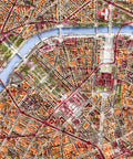 Paris (France), 1916 city shaded relief map with 3D effect created by VizArt. Enjoy free shipping on VizCart.