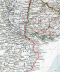 1925 Patagonia restored vintage topographic map reprinted on fine art paper. VizCart from VizArt.
