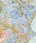 1966 Spanish peninsula and Baleares restored vintage soil map reprinted on fine art paper. VizCart from VizArt.