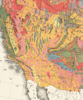 1874 United States of America restored vintage geological map reprinted on fine art paper. VizCart from VizArt.