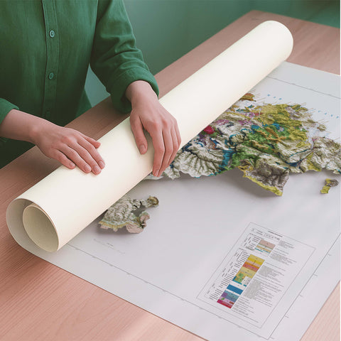 Cantabria (Spagna), mappa geologica - 1989