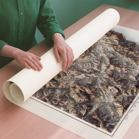 Dolomites (Italy), Topographic map - 1904