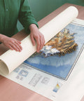 Iceland 1952 topographic restored antique shaded relief map print on fine art paper rolled poster ready for shipping