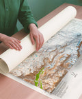 Mt Sanford (USA) 1964 topographic restored antique shaded relief map print on fine art paper rolled poster ready for shipping