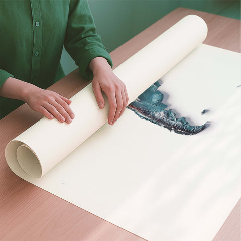 South America irid shaded relief elevation map printed on fine art paper rolled poster ready for shipping