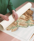 Umbria (Italy) geo shaded relief elevation map printed on fine art paper rolled poster ready for shipping