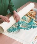 Umbria (Italy) spectral shaded relief elevation map printed on fine art paper rolled poster ready for shipping