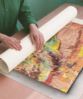 Wyoming (USA) 1985 geological restored antique shaded relief map print on fine art paper rolled poster ready for shipping