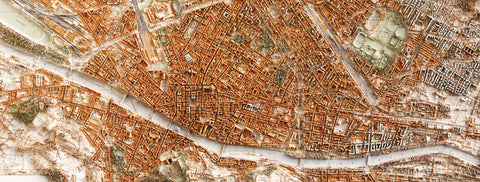 Our collection of city shaded relief maps, created by VizCart VizArt