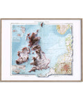 British-Irish Isles, Topographic map - 1911, 2D printed shaded relief map with 3D effect of a 1911 topographic map of Britain and Ireland (British-Irish Isles). Shop our beautiful fine art printed maps on supreme Cotton paper. Vintage maps digitally restored and enhanced with a 3D effect. VizCart from Vizart