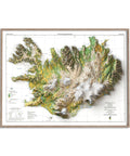 Iceland, Soil map - 1998, 2D printed shaded relief map with 3D effect of a 1998 soil map of Iceland. Shop our beautiful fine art printed maps on supreme Cotton paper. Vintage maps digitally restored and enhanced with a 3D effect. VizCart from Vizart