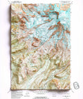 Mt Rainier West (Washington, USA), Topographic map - 1971, 2D printed shaded relief map with 3D effect of a 1906 topographic map of Mount Rainier West (Washington, USA). Shop our beautiful fine art printed maps on supreme Cotton paper. Vintage maps digitally restored and enhanced with a 3D effect. VizCart from Vizart