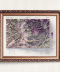 Avignon (France), Topographic map - 1943, 2D printed shaded relief map with 3D effect of a 1943 topographic map of Avignon (France). Shop our beautiful fine art printed maps on supreme Cotton paper. Vintage maps digitally restored and enhanced with a 3D effect. VizCart from Vizart
