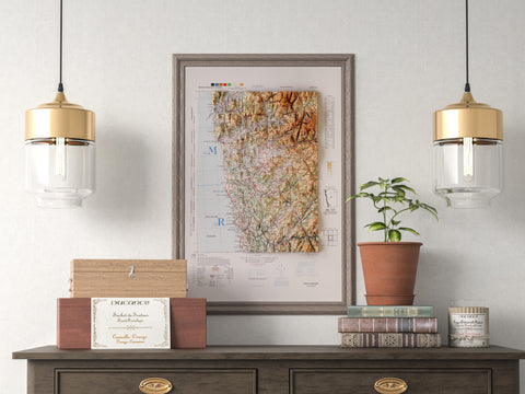Porto (Portugal), Topographic map - 1944, 2D printed shaded relief map with 3D effect of a 1944 topographic map of Porto (Portugal). Shop our beautiful fine art printed maps on supreme Cotton paper. Vintage maps digitally restored and enhanced with a 3D effect., VizCart from Vizart