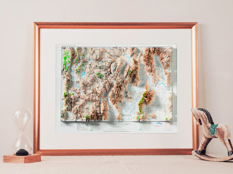 Vya (Nevada, USA), Topographic map - 1962, 2D printed shaded relief map with 3D effect of a 1962 topographic map of Vya (Nevada, USA). Shop our beautiful fine art printed maps on supreme Cotton paper. Vintage maps digitally restored and enhanced with a 3D effect., VizCart from Vizart
