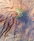 Kilimanjaro (Tanzania), Topographic map - 1978, 2D printed shaded relief map with 3D effect of a 1978 topographic map of Kilimanjaro (Tanzania). Shop our beautiful fine art printed maps on supreme Cotton paper. Vintage maps digitally restored and enhanced with a 3D effect., VizCart from Vizart