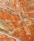 Florence (Italy), City map - 1936, 2D printed shaded relief map with 3D effect of a 1936 city map of Florence (Italy). Shop our beautiful fine art printed maps on supreme Cotton paper. Vintage maps digitally restored and enhanced with a 3D effect., VizCart from Vizart