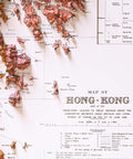 Hong Kong, Geological map - 1936, 2D printed shaded relief map with 3D effect of a 1936 geological map of Hong Kong. Shop our beautiful fine art printed maps on supreme Cotton paper. Vintage maps digitally restored and enhanced with a 3D effect., VizCart from Vizart
