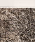 Naples (Italy), City map - 1943, 2D printed shaded relief map with 3D effect of a 1943 city map of Naples. Shop our beautiful fine art printed maps on supreme Cotton paper. Vintage maps digitally restored and enhanced with a 3D effect., VizCart from Vizart