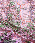 Toulouse (France), Topographic map - 1943, 2D printed shaded relief map with 3D effect of a 1943 topographic map of Toulouse (France). Shop our beautiful fine art printed maps on supreme Cotton paper. Vintage maps digitally restored and enhanced with a 3D effect., VizCart from Vizart