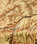 Burgos (Spain), Topographic map - 1944, 2D printed shaded relief map with 3D effect of a 1944 topographic map of Burgos (Spain). Shop our beautiful fine art printed maps on supreme Cotton paper. Vintage maps digitally restored and enhanced with a 3D effect., VizCart from Vizart